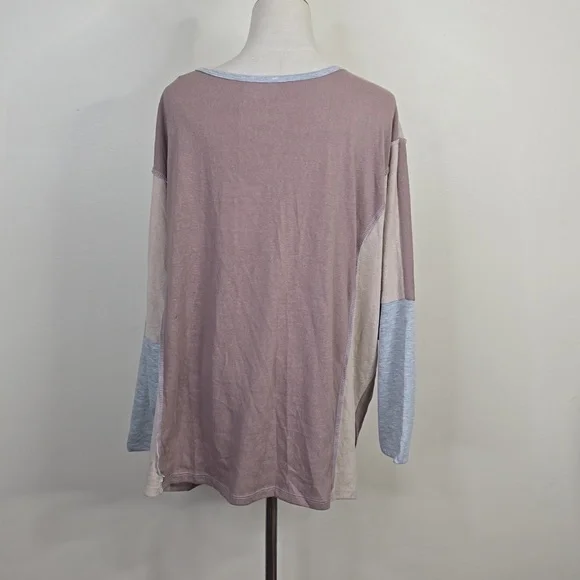 Andree By Unit Color Block Shirt 1X - Picture 2 of 5